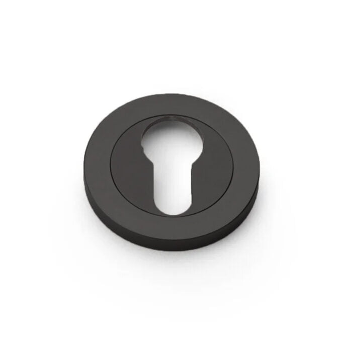 Concealed Fix Escutcheon Euro Profile - Black