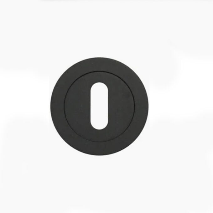 Black rubber washer isolated on white background