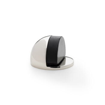 Black and white modern ceramic napkin holder.