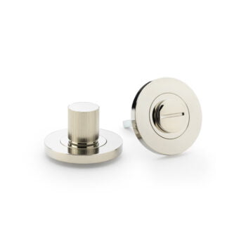 Chrome door locks on white background