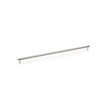 Brunel Knurled T-Bar Cupboard Handle - Polished Nickel - Centres 448mm