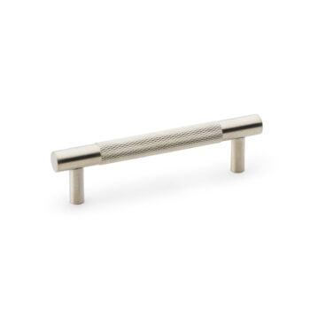 Stainless steel cabinet handle with textured grip