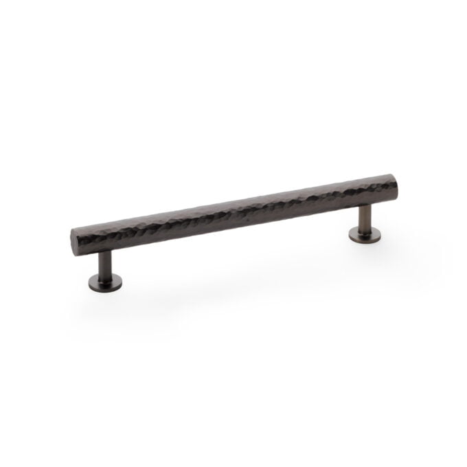 Leila Hammered Cabinet Pull 160mm - Dark Bronzecabinet handle on white background