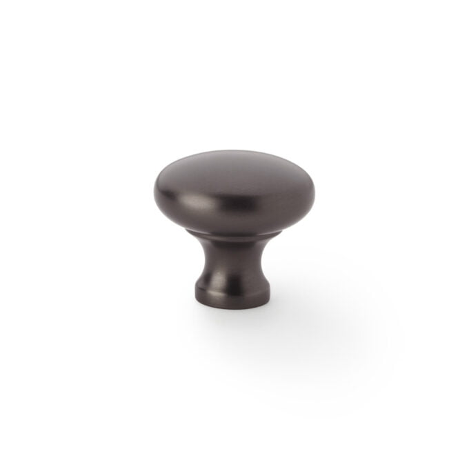 Bronze cabinet knob on white background