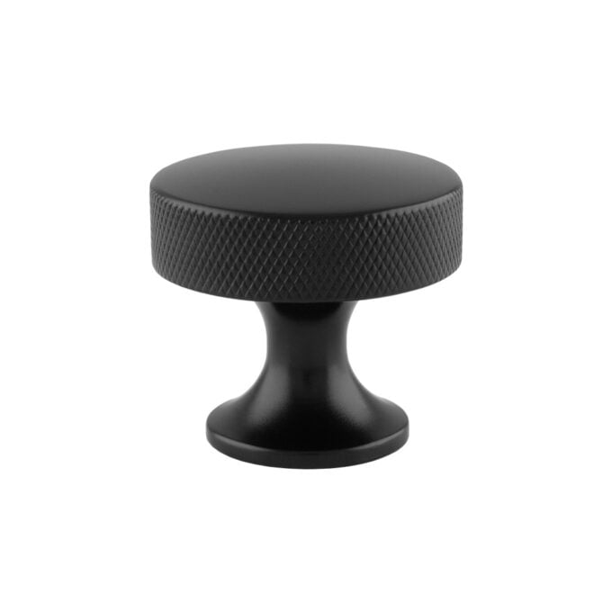 Berlin Cupboard Knob - Black - 38mm