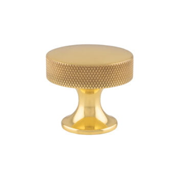 Berlin Cupboard Knob - Polished Brass - 38mm