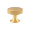 Berlin Cupboard Knob - Satin Brass - 38mm