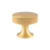 Berlin Cupboard Knob - Satin Brass - 38mm