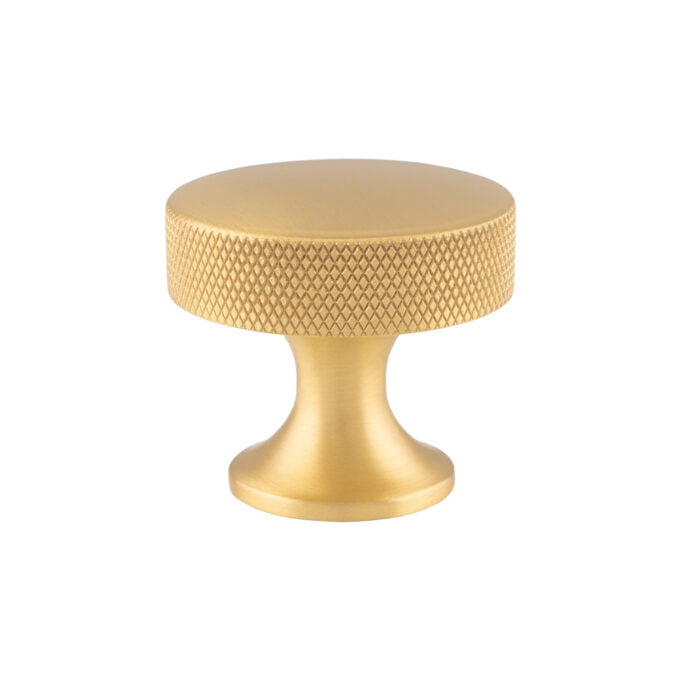 Berlin Cupboard Knob - Satin Brass - 38mm