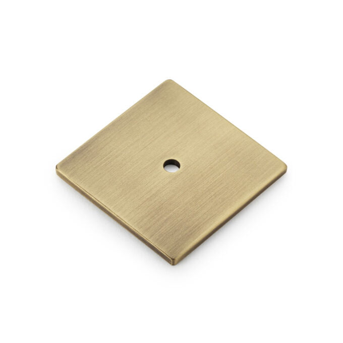 Bullion Square Backplate - Antique Brass - 45mm