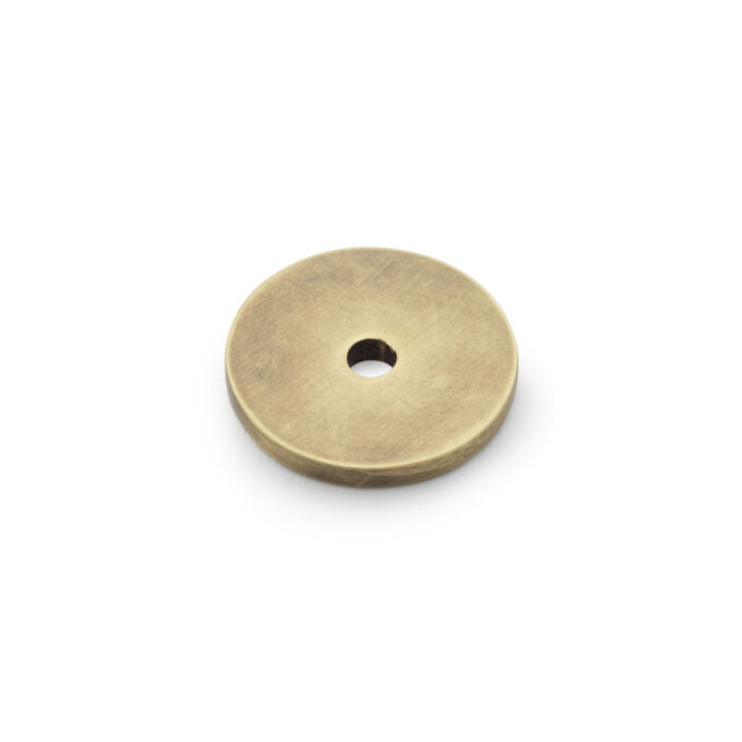 Circular Backplate - Antique Bronze - Diameter 25mm