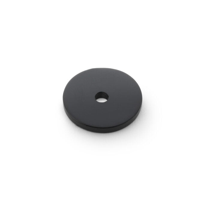 Circular Backplate - Black - Diameter 25mm