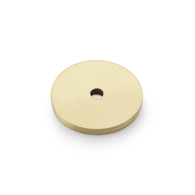 Circular Backplate - Satin Brass - Diameter 30mm