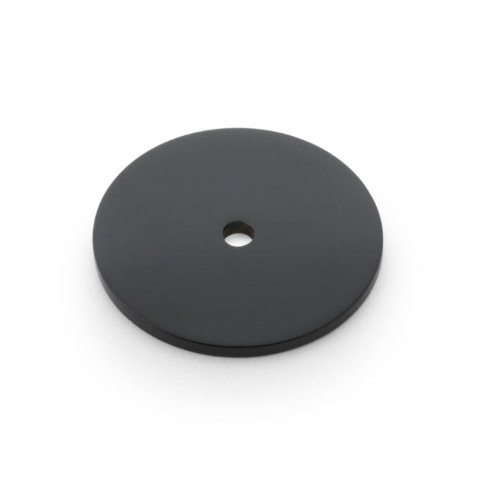 Circular Backplate - Black - Diameter 40mm