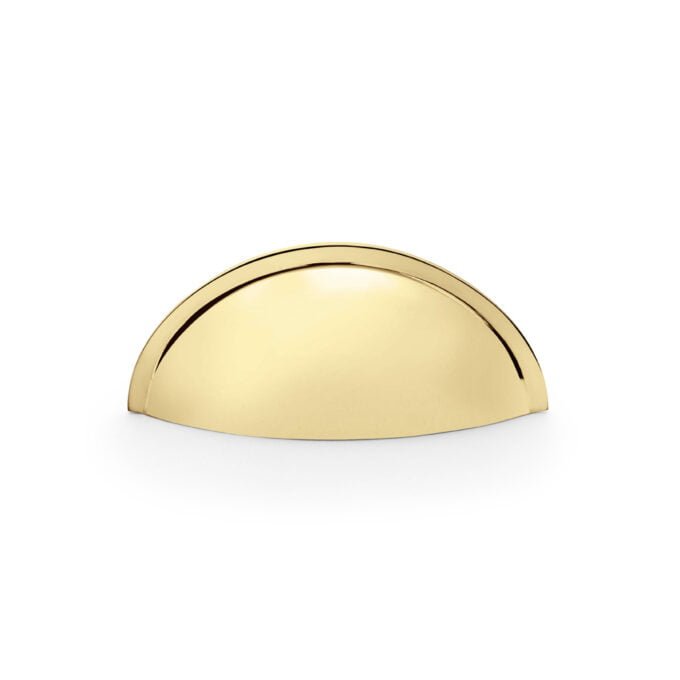 Quieslade Collection Cabinet Cup Handle in Polished Brass