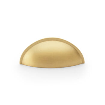 Quieslade Collection Cabinet Cup Handle in Satin Brass