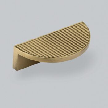 Barrington Eclipse Ribbed Pull Handle 64mm - Brushed Satin Brass