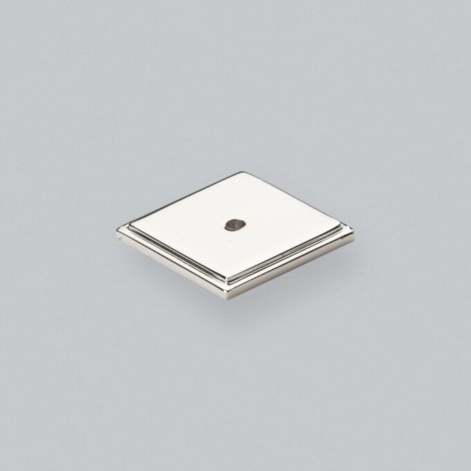 Callcott Square Backplate - Polished Nickel - 38mm