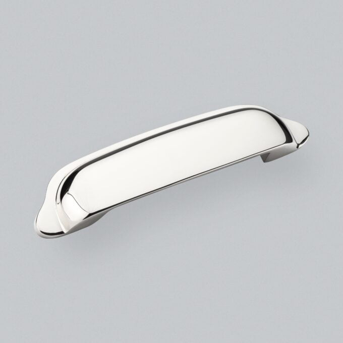 Fleur Cup Handle 96mm - Polished Nickel