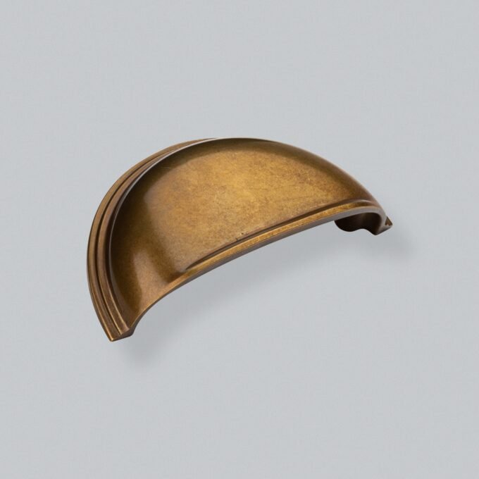 Greenwich Cup Handle - Burnished Brass Waxed