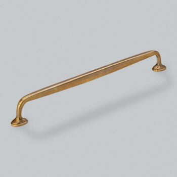 Greenwich Pull Handle 320mm - Burnished Brass Waxed