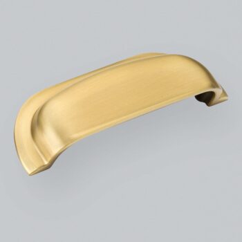 Hampton Cup Handle 96mm - Brushed Satin Brass