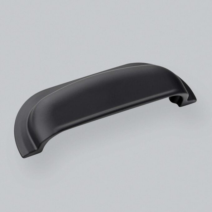 Hampton Cup Handle - Matt Black 96mm