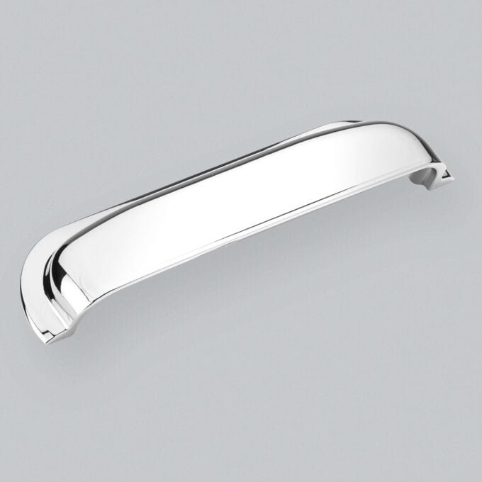 Hampton Cup Cabinet Handle - Polished Nickel