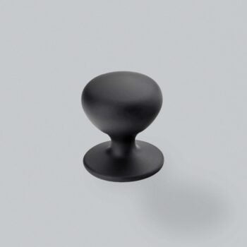 Black round stamp on white background.