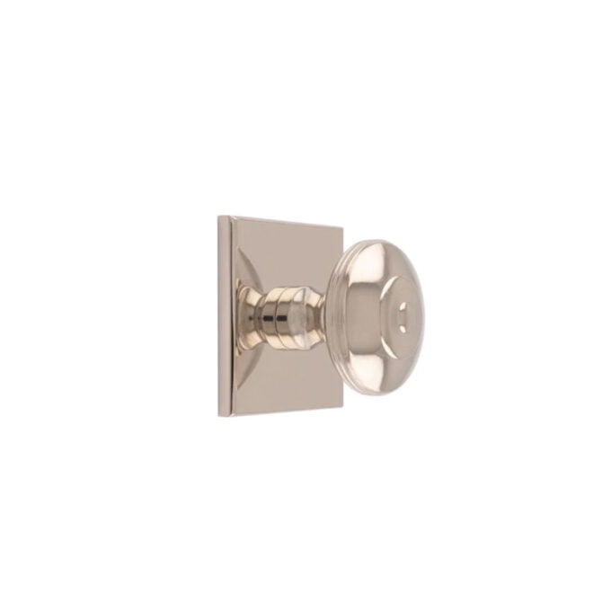 Anderson knob on 40mm Backplate - Polished Nickel - 40mm