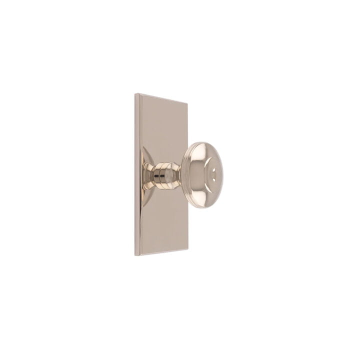 Anderson knob on 76mm Backplate - Polished Nickel - 40mm