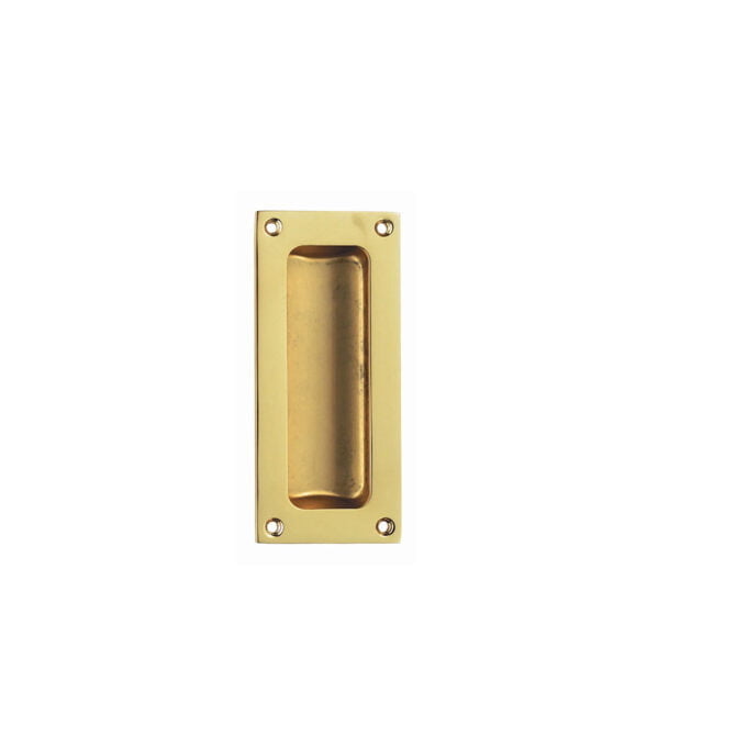 Flush Pull - Polished Brass