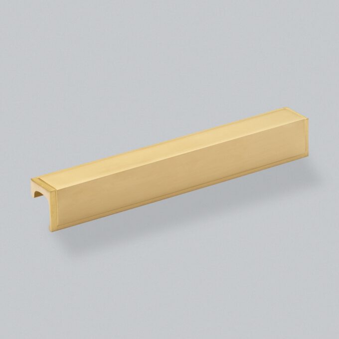 Felix Pull Handle 192mm - Brushed Satin Brass