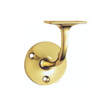 Lightweight Handrail Bracket - Polished Brass