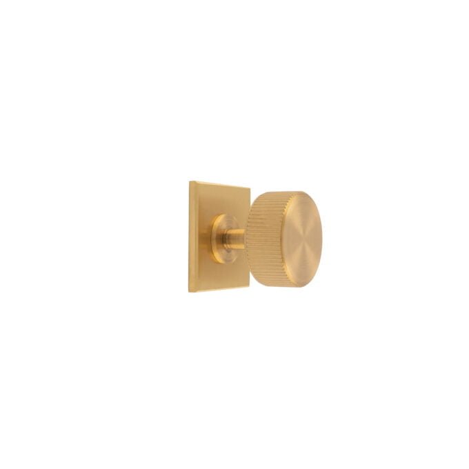 Lines Radio 35mm Knob on 40mm Backplate- Satin Brass