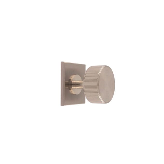 Lines Radio 35mm Knob on 40mm Backplate - Satin Nickel