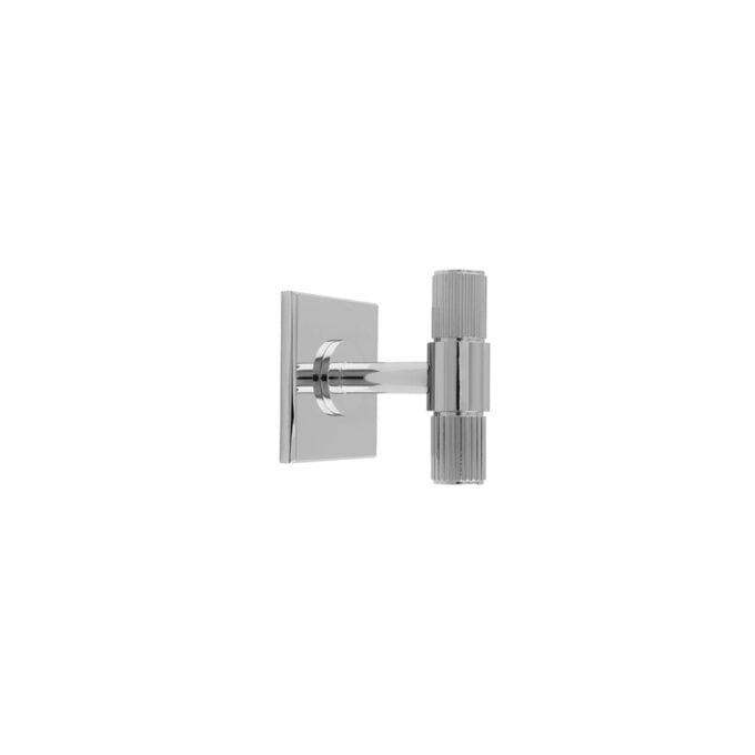 Lines T-Bar Knob on 40mm Backplate - Polished Chrome