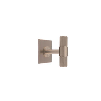 Lines T-Bar Knob on 40mm Backplate - Satin Nickel