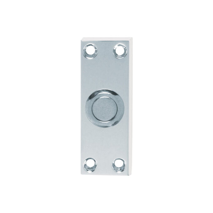 Metal latch lock plate with screw holes isolated on white