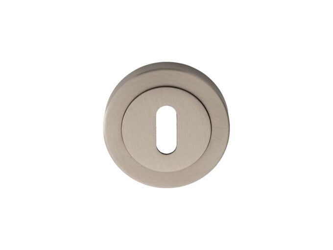 Metal keyhole cover isolated on white background.