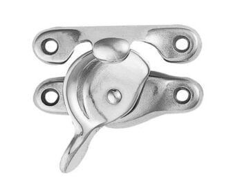 Stainless steel boat hook latch.