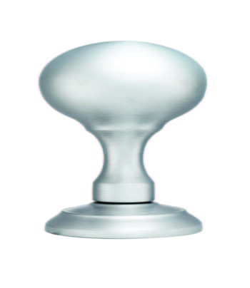 Silver metal espresso tamper on white background