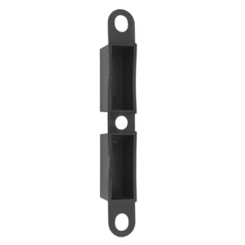 Black double-slot wall mount bracket.