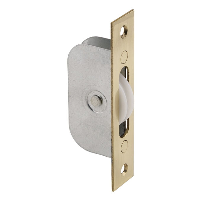 Metal door latch with white ceramic knob