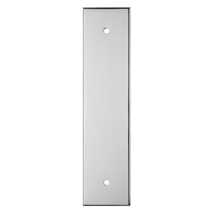 Long narrow mirror with two mounting holes.