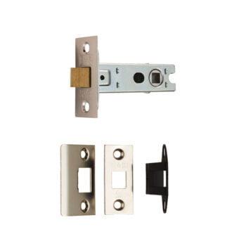 Various mortise lock components isolated on white.