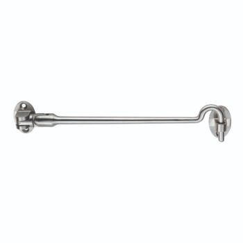 Stainless steel safety grab bar on white background