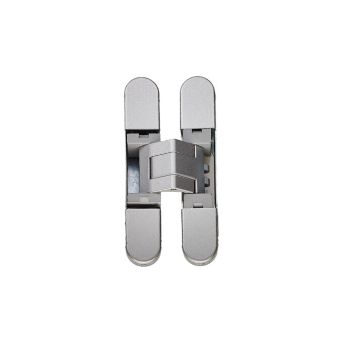 Overhead view of metallic USB flash drive hinges.