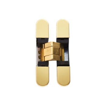 Gold and black hinged USB flash drive.