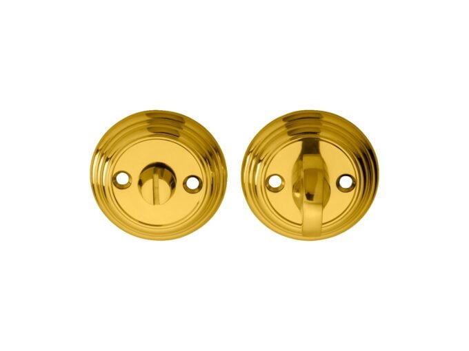 Gold door keyhole covers isolated on white background